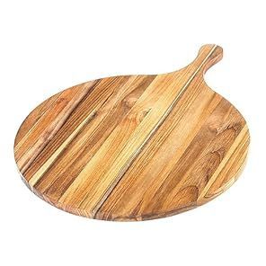 Premium quality handmade wooden chopping board with natural <b>wood</b> grain ideal for kitchen food preparation <b>slicing</b> vegetables - Product Image 3