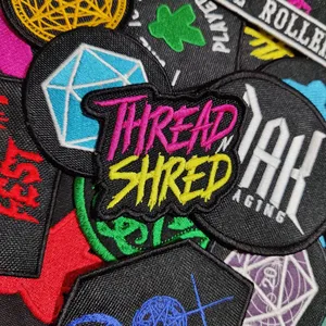 Patch thermocollant brodé écologique en toile personnalisé pour le sport 7cm x 4cm - Product Image 3
