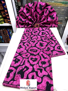 ผ้าฝ้ายพิมพ์ลายแอฟริกันแบบแอนการาคิเทงเก้ สำหรับการผลิตเสื้อผ้าแบรนด์ดัง บริการผลิตจำนวนมากแบบ OEM ODM ตามสั่ง - Product Image 2