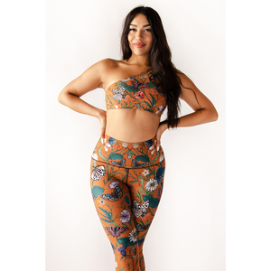 ชุดโยคะผู้หญิง กางเกงเลกกิ้งเอวสูง สปอร์ตบรา ระบายอากาศ ยืดหยุ่น ชุดออกกำลังกาย ชุดฟิตเนส ชุดกีฬา - Product Image 1