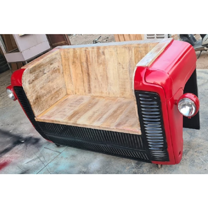 Reproduction Tractor <b>Sofa</b> <b>Bench</b> Vintage Old Tractor Wood Seating Furniture Industrial Style Bulk Wholesale Export Supplier - Product Image 2