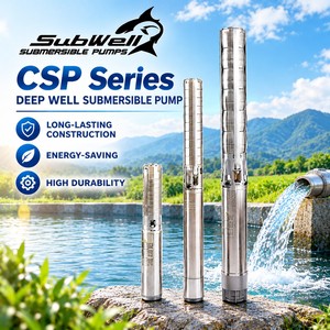 Bomba de Agua Sumergible Formosa Subwell OEM de 4 Pulgadas, Totalmente de Acero Inoxidable, Alta Presión, Multietapa, Motor Trifásico de 2HP, 1.5M - Product Image 1