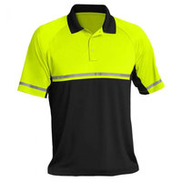 Polo de travail haute visibilité réfléchissant pour hommes, séchage rapide, uniforme de sécurité pour ouvriers