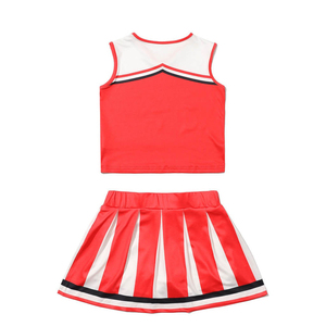 Athletic Women Cheerleading Uniform Two Piece Cheerleader <b>Set</b> Custom Team Cheer Outfit OEM Private Label Factory Supplier - Product Image 4