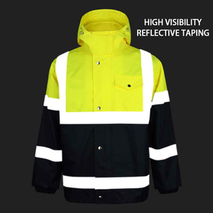 Sweat-shirt de sécurité unisexe sur mesure, tissu en polyamide réfléchissant, designs imprimés personnalisés, vêtements de travail haute visibilité, service OEM personnalisé - Product Image 2
