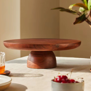 ขาตั้งเค้กดีไซน์หรูหรา ขาตั้งเค้กไม้ อุปกรณ์ทำเค้ก ถาดเค้กไม้ ขาตั้งเค้กไม้เนื้อแข็ง ราคาขายถูกมาก - Product Image 1