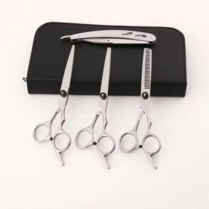Ensemble de ciseaux à effiler professionnels pour coiffure, en acier inoxydable 4Cr13, lame tranchante, manche moyen, pour droitiers, 28 dents - Product Image 2