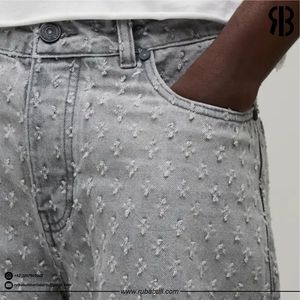 Pantalones Cortos Oxford Estampados para Hombre Rubabull, Cintura Media, Cierre de Botones, Casuales, Transpirables, de Algodón, con Bolsillos, Unisex - Product Image 4