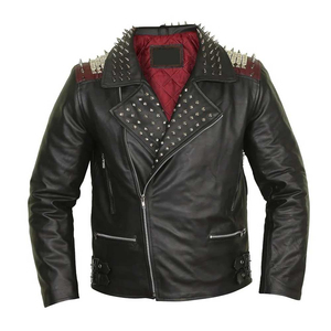 New Design 2026Women Leather <b>Jacket</b> studs & Spikes <b>zip</b> <b>up</b> Closure for <b>Women</b> Biker Studded <b>Jacket</b> With Solid Color <b>Women</b> - Product Image 6