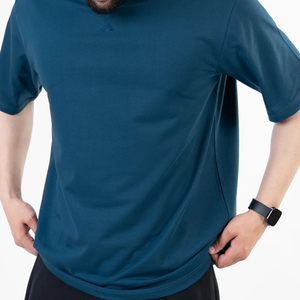 Camisetas de Hombre con Logotipo Personalizado en la Parte Delantera, 100% Algodón, Sólidas, Casuales, Corte Regular, Manga Corta, Transpirables, de Secado Rápido, Camisetas Lisas - Product Image 4