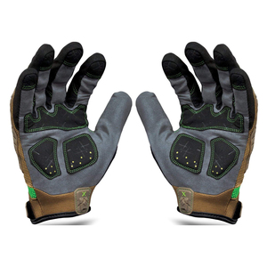 Advanced Grip Leather Impact Protection <b>Gloves</b> Featuring Reinforced Palm Structure And Heavy Duty <b>Knuckle</b> Protection System - Product Image 3
