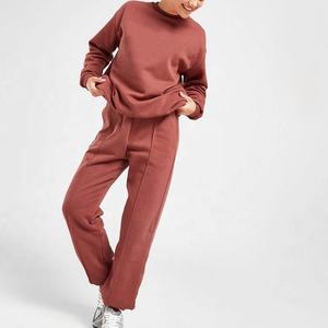 Automne 2025 femmes mode décontracté 2 pièces sport ensemble survêtements à capuche avec pantalon 100% coton Logo avant positionné - Product Image 5