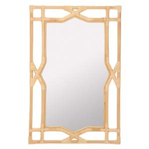 Espejo de Pared de Ratán Extraordinario, Espejo Decorativo con Marco Tejido, Espejo de Pared Decorativo, Perfecto para la Sala de Estar, Decoración del Hogar - Product Image 6