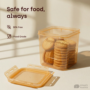 Clip Lock Airtight Leakproof BPA Free Food Grade PP Plastic Square Food Storage Container-1900ml | <b>Kitchen</b> <b>Pantry</b> Organizer - Product Image 2