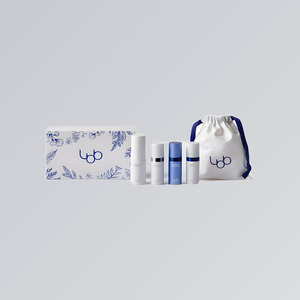 Kit de voyage LBB pour la douche : Tonique 20ml / Crème 10ml / Nettoyant moussant 10ml / Sérum 10ml / Pochette 130 x 150mm - Product Image 3