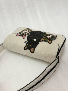 Pochette de soirée à rabat pour femme, faite main, ornée de perles, motif trois chats, sac de mariée, vente en gros, fabricant OEM Inde - Product Image 3