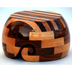 Cuenco de Hilo de Madera Estilo Antiguo, de Teca Pulida Jali, con Decoración Tallada Ovalada, Soporte para Regalos, Hogar, Cocina, Animal, de AYAANS - Product Image 5