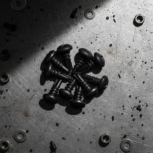 สกรูเจาะยึดหัวแบน PDC 11 เคลือบดำ ผลิตจากเหล็กกล้าคาร์บอน พร้อมแหวนรอง หัวฟิลลิปส์ เกลียวหยาบ ขนาดนิ้ว เกรด 4.8/6.8 มาตรฐาน DIN ISO - Product Image 1