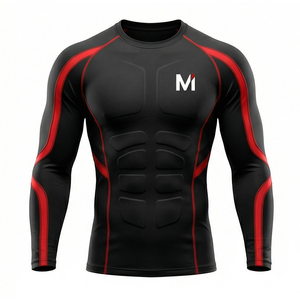 Conjunto Deportivo de Manga Larga con Compresión Titan Shield Pro, Edición Activewear de MALUZA INDUSTRIES, Spandex/Poliéster, Transpirable, de Secado Rápido - Product Image 6