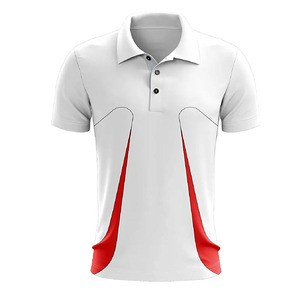 Premium <b>White</b> and Red <b>Cricket</b> Kit Breathable Moisture Wicking Polyester Fabric Sports Team Uniform Training Jersey and Pants - Product Image 4