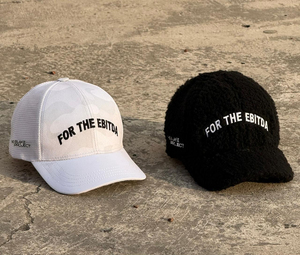 The EBITDA Embroidered Fleece Baseball <b>Cap</b> Unisex Casual 6-Panel Hat Black Front Logo Fit 56-58CM - Product Image 3