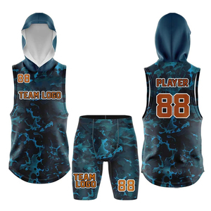 Custom Team name Sublimated 7v7 Uniform Set Hooded <b>Tank</b> Top Shorts Unisex Adult Moisture Wicking All Seasons Athletic Wear 2026 - Product Image 6