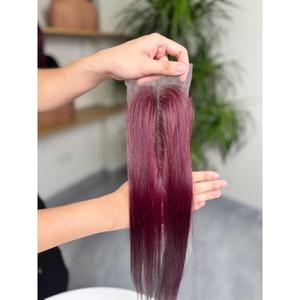 Closure en dentelle 5x5 pré-épilée, cheveux vietnamiens bruts, baby thin rose, vente en gros - Product Image 2