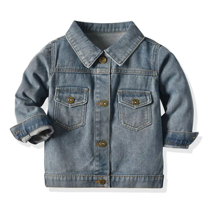 Vêtements d'extérieur pour enfants de 0 à 10 ans, bébés, tout-petits, petits garçons, manteaux en jean, veste en jean pour garçons - Product Image 1