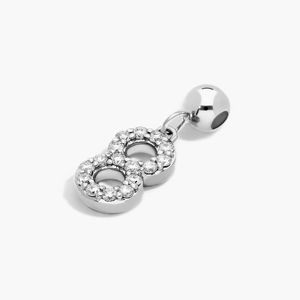 Colgante de Oro Blanco de 14K con Diamante Cultivado en Laboratorio Certificado por IGI, Chapado en Rodio, Accesorio de Joyería de Lujo para Mujer, Regalo para Fiestas - Product Image 2