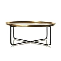 Table basse en métal couleur or, dernière arrivée, pour salle d'hôtes, salon, avec forme unique, table basse décorative