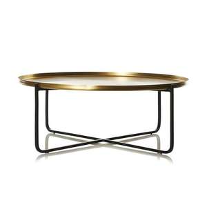 Table basse en métal couleur or, dernière arrivée, pour salle d'hôtes, salon, avec forme unique, table basse décorative - Product Image 2