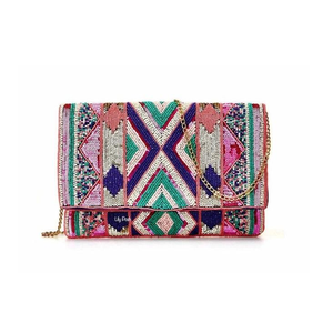 Pochette élégante pour femme en perles brodées de qualité supérieure, sac à main perlé pour filles - Product Image 4