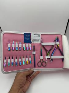 Kit de Herramientas para Extensiones de Cabello, Alicates para Cerrar Microperlas, Agujas para Extensiones de Cabello, Tijeras y Clips - Product Image 2
