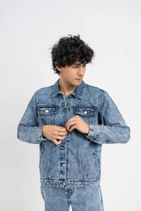 Low Price 2026 Breathable Lightweight <b>Men</b> <b>Denim</b> <b>Jacket</b> Long Sleeved Regular Fit Easy Wear <b>Men</b> Jeans <b>Jacket</b> - Product Image 6
