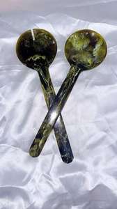 Nouvelle paire de cuillères en résine artisanales indiennes pour desserts, best-seller en gros - Product Image 2