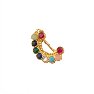 Divyoro Rainbow Crescent <b>NosePin</b> - Product Image 1