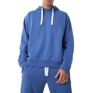 Sudadera con Capucha Unisex de Otoño, Tejido Grueso 100% Algodón, Diseño Personalizado con Efecto Desgastado, Cordones de Alta Calidad, Patrón 3D, Estilo Urbano para Hombre - Product Image 1