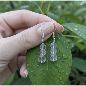 Handcrafted 925 Sterling Silver <b>Drop</b> Earrings Wholesale Fashionable Prism <b>Box</b> Amethyst Jewelry From Jaipur India - Product Image 3