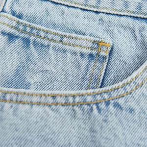 Nuevos pantalones cortos de mezclilla elásticos de moda para hombre, estilo casual, en azul y negro, de tela de lona, estilo urbano. - Product Image 2