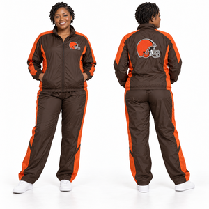 Conjuntos de Chaqueta Cortavientos para Mujer, Diseños Modernos para Uso Diario, Chaqueta con Estampados Gráficos y Pantalones a Juego, Dos Piezas - Product Image 3