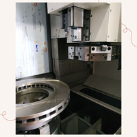 Machine de rectification verticale automatique CNC à double colonne Hengga LYV-LS500, rectifieuse CNC, tour de rectification de disques de frein