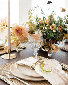 Porte-serviettes de Table rond en laiton, nouveau Design personnalisé, chaîne, support de serviette, pour mariage, Banquet, hôtel, décor de tapis de Table, accessoires - Product Image 4