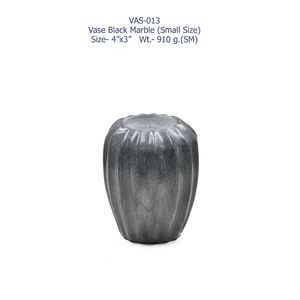Vase à fleurs en marbre noir fait main en Inde pour la décoration de la maison et du jardin, pot à fleurs en marbre noir de haute qualité à prix de gros - Product Image 4