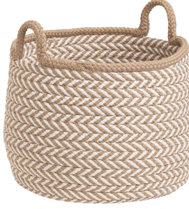 Sac à linge en fibre naturelle de jute avec poignées robustes pour le lavage et le rangement - Product Image 6
