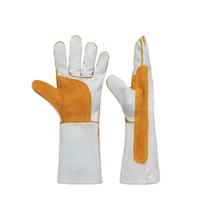 Durable Heatproof Anti-smash MIG TIG Welding <b>Gloves</b> Full Thumb Cowhide Fleece Lined Reinforced Extra Strength Comfortable Fit - Product Image 6