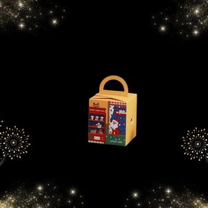 Private Custom <b>Festive</b> Sock <b>Gift</b> Box OEM Printed Folding Paper Gable Packaging With Handle Vietnam Manufacturer Factory - Product Image 4