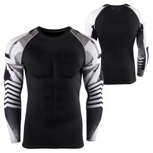 Rashguard à manches longues, séchage rapide, léger, respirant, nouvelle arrivée, impression par transfert thermique personnalisée, 200g Polyester/Nylon, unisexe - Product Image 3