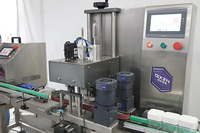 Ligne de flacons pulvérisateurs en verre à bouchon automatique pour l'eau pure, le shampoing, les essences, les boissons, la production cosmétique en petites séries, haute productivité