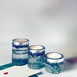 Modern Decorative Resin <b>Candle</b> Holder Elegant <b>Molded</b> Design For Hotel Restaurant Home And Party Styling - Product Image 1