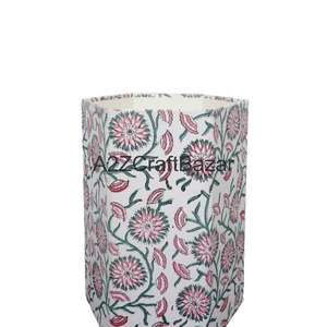 Cubo de Basura Hexagonal Plegable de Papel de Algodón Reciclado Hecho a Mano, Elegante, para Uso en Interiores/Exteriores, para Oficina, Venta al Por Mayor - Product Image 6
